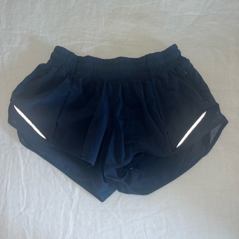 Navy lululemon shorts